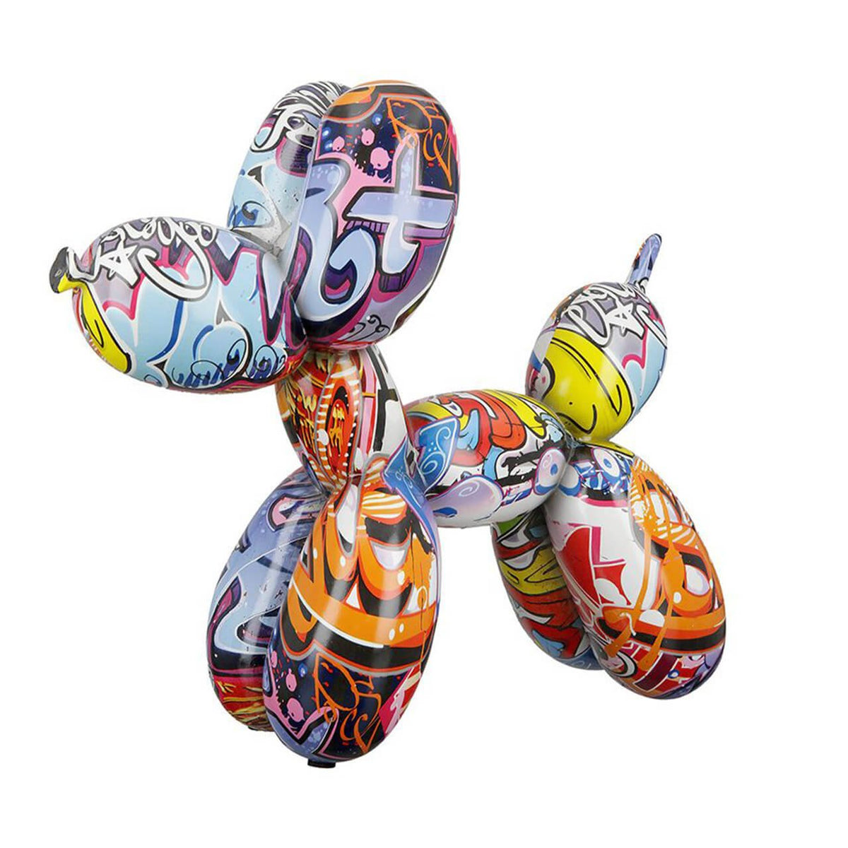 Arte di strada Jeff Koons Balloon Dog Graffiti | H. 18 cm