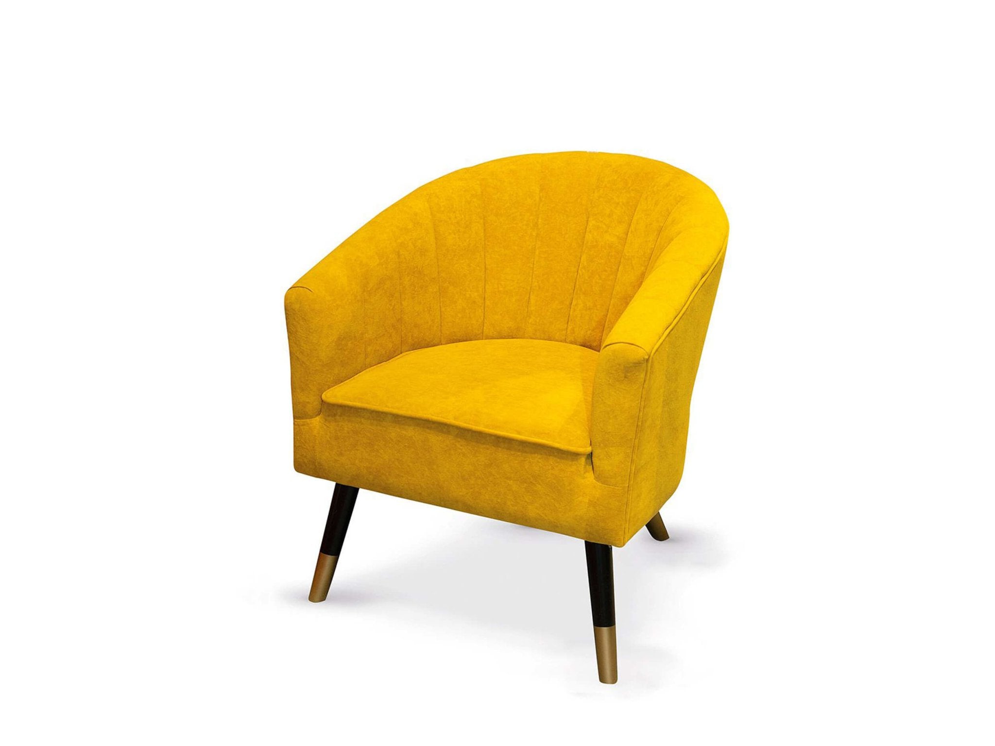 Velvet fauteuil Geel | Sole | 1 zetel
