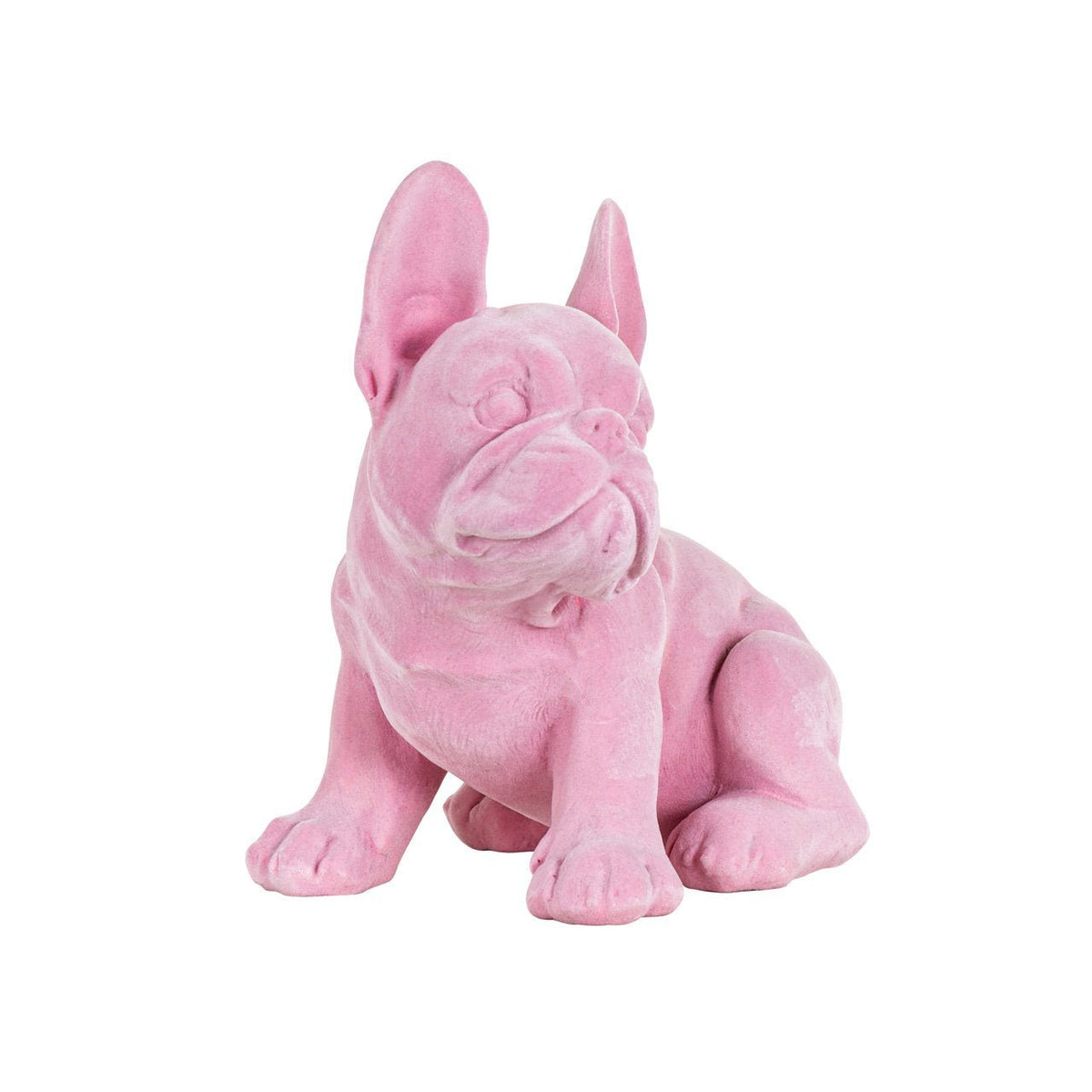 Immagine del cucciolo di bulldog francese rosa, Mirò, H. 35 cm