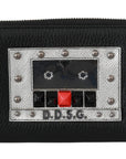 Dolce & Gabbana Elegant Black Leather Zip Continental Wallet