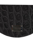 Dolce & Gabbana Exotic Gray Leather Coin Case Wallet