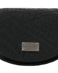 Dolce & Gabbana Sleek Black Leather Coin Case Wallet