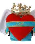 Dolce & Gabbana Jeweled Heart Wings Backpack