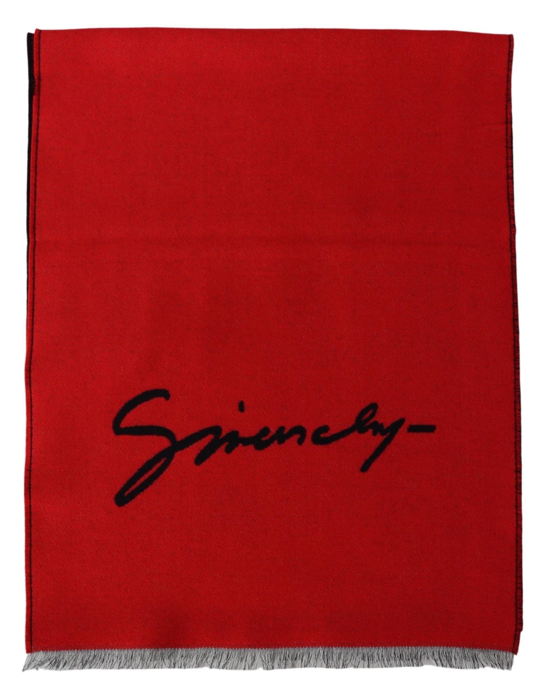 givenchy-red-wool-silk-scarf