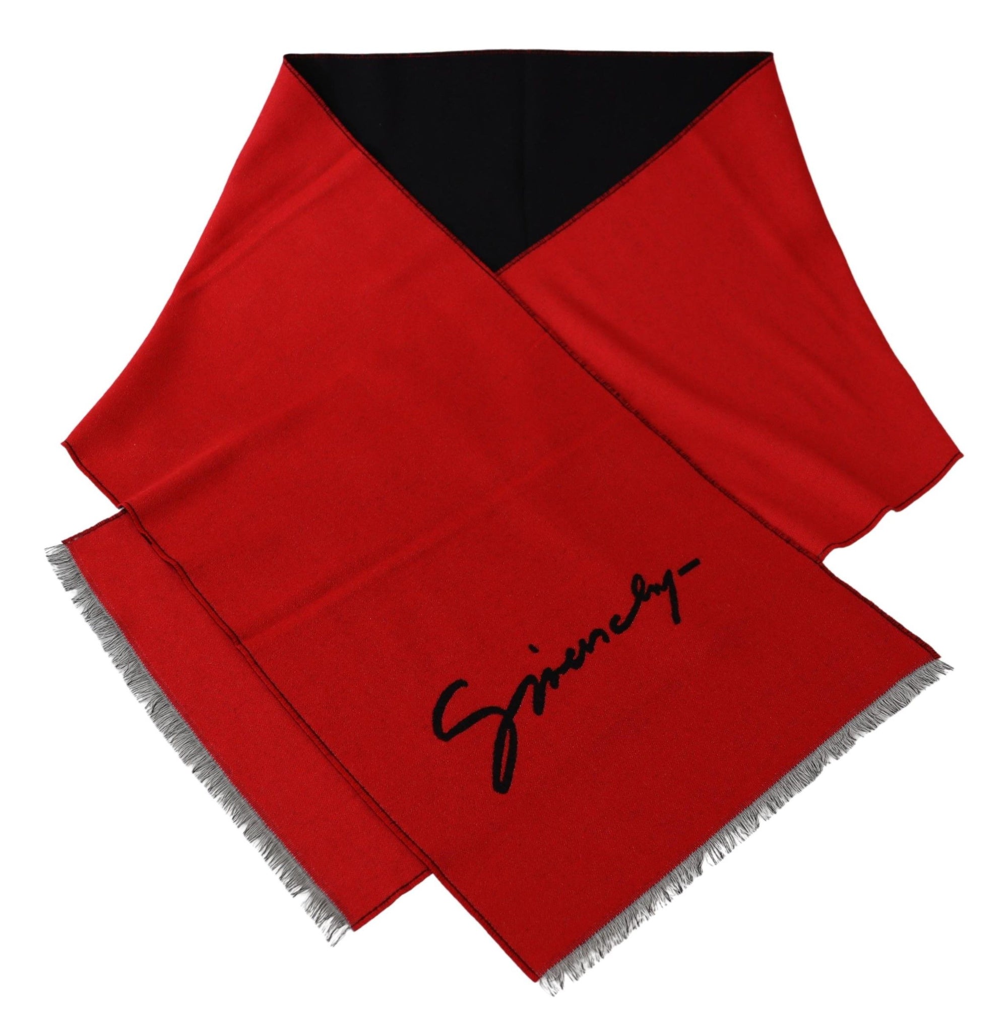 givenchy-red-wool-silk-scarf-front-view