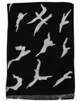 Givenchy - Unisex Wool-Silk Scarf in Black & White