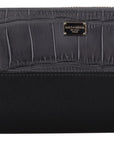 Dolce & Gabbana Elegant Textured Leather Zip-Around Wallet