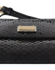 Dolce & Gabbana Exotic Leather Black Wristlet Wallet