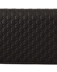 Gucci Elegant Black Leather Zip-Around Wallet