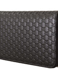 Gucci Elegant Black Leather Zip-Around Wallet