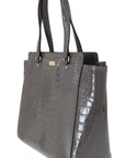 Kate Spade Chic Elissa Gray Leather Handbag