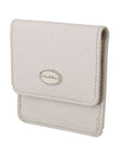 Dolce & Gabbana Chic White Leather Coin Case Wallet