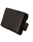 Dolce & Gabbana Elegant Black Leather Trifold Multi Kit