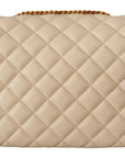 Versace Elegant White Nappa Leather Shoulder Bag