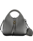 Coccinelle Elegant Black Leather Handbag with Removable Strap