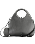 Coccinelle Elegant Black Leather Handbag with Removable Strap