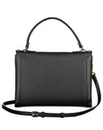 Coccinelle Chic Black Leather Handbag with Twist Lock