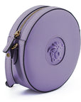 Versace Elegant Purple Round Shoulder Bag