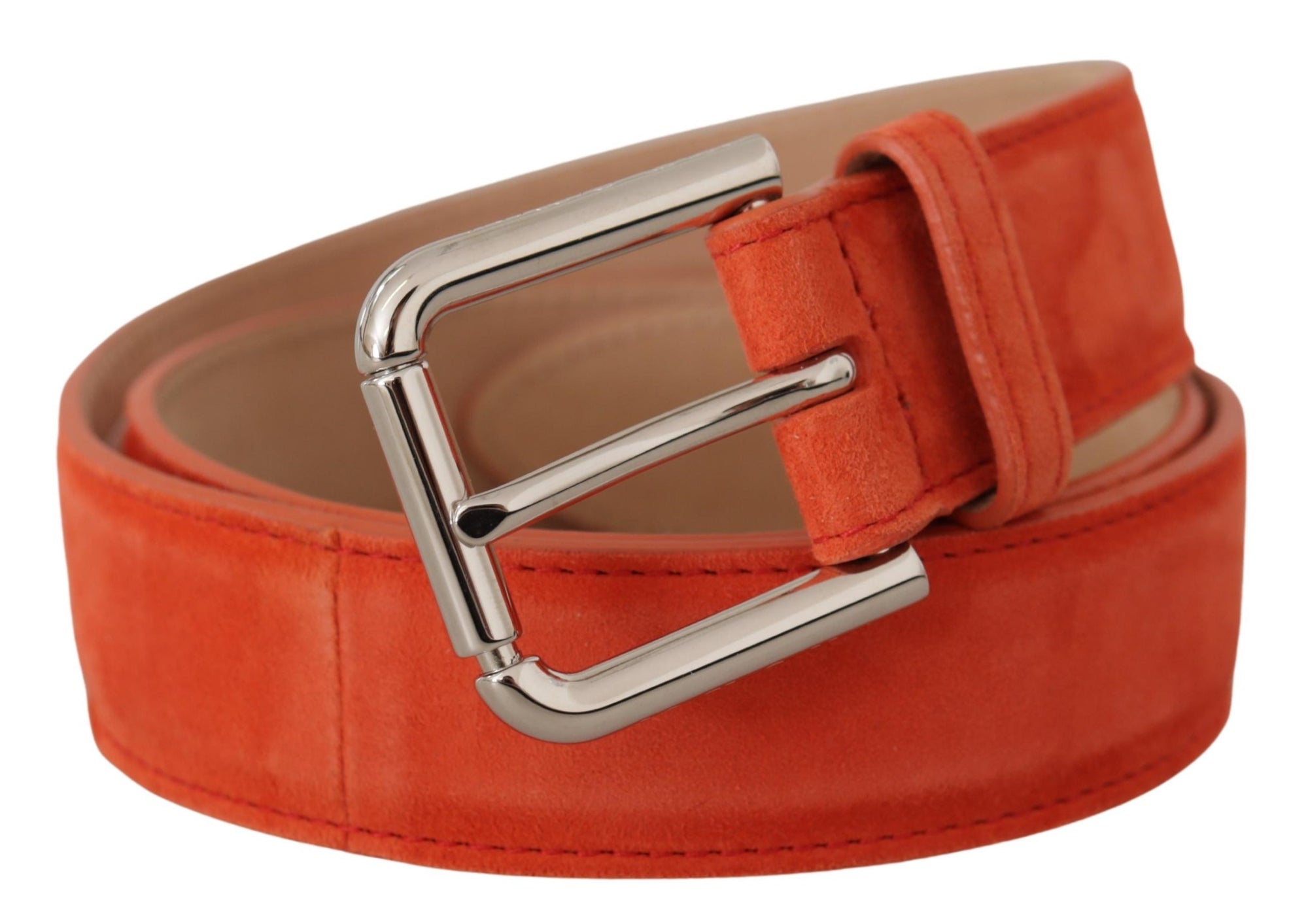 dolce-gabbana-orange-suede-belt-front-view