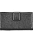 Coccinelle Elegant Dual-Part Leather Wallet in Classic Black