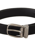 Dolce & Gabbana - Black Canvas and Leather Belt