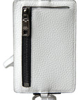 Dolce & Gabbana Elegant White Leather Cardholder Lanyard