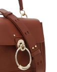 Chloé Elegant Sepia Brown Calfskin Shoulder Handbag