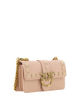 PINKO Chic Pink Cipria Mini Love Shoulder Bag