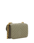 PINKO Chic Mini Love Bell Shoulder Bag in Noce Green