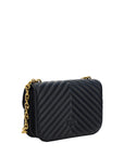 PINKO Elegant Black Quilted Leather Shoulder Bag