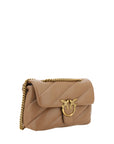 PINKO Elegant Quilted Calf Leather Shoulder Bag