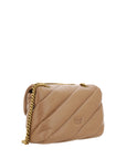 PINKO Elegant Quilted Calf Leather Shoulder Bag