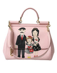 Dolce & Gabbana - Pink Leather Sicily Shoulder Bag