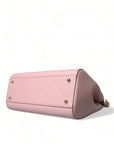 Dolce & Gabbana - Pink Leather Sicily Shoulder Bag