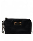 Dolce & Gabbana Chic Nylon-Leather Designer Pouch