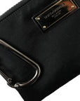 Dolce & Gabbana Chic Nylon-Leather Designer Pouch