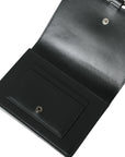 Dolce & Gabbana Elegant Crystal-Embellished Leather Card Holder