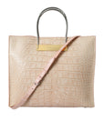 Balenciaga Alligator Leather Chic Pink Tote Bag