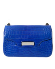 Balenciaga Alligator Skin Mini Shoulder Bag - Elegant Blue