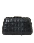 Balenciaga Elegant Crocodile Leather Evening Clutch