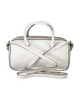 Coccinelle - White Leather Handbag with Adjustable Strap