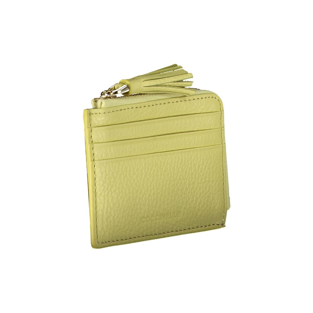 Coccinelle - Yellow Leather Card Holder Wallet