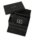 Dolce & Gabbana - Black Calfskin Leather Card Holder Wallet