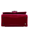 Jimmy Choo Leather-Satin Handle Bag - Raspberry Pink