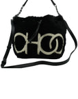 Jimmy Choo Black Leather & Fabric Small Tote - Elegant Versatility