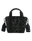 Jimmy Choo Black Canvas & Leather Small Tote - Chic Elegance