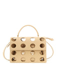 Off-White - Beige Leather Handbag for Sophisticated Style