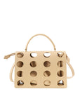 Off-White - Beige Leather Handbag for Sophisticated Style