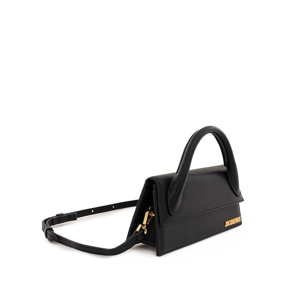 jacquemus-long-black-leather-handbag