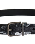 Dolce & Gabbana Elegant Floral Patterned Men's Luxury Belt